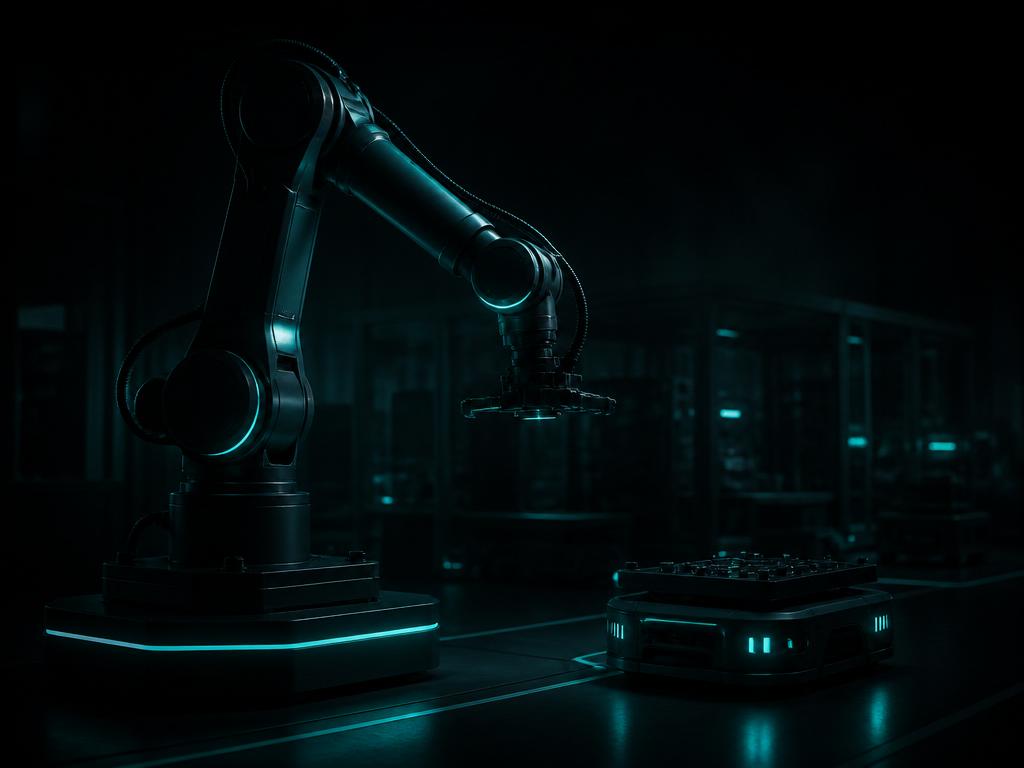 Industrial robotic arm and mobile robot